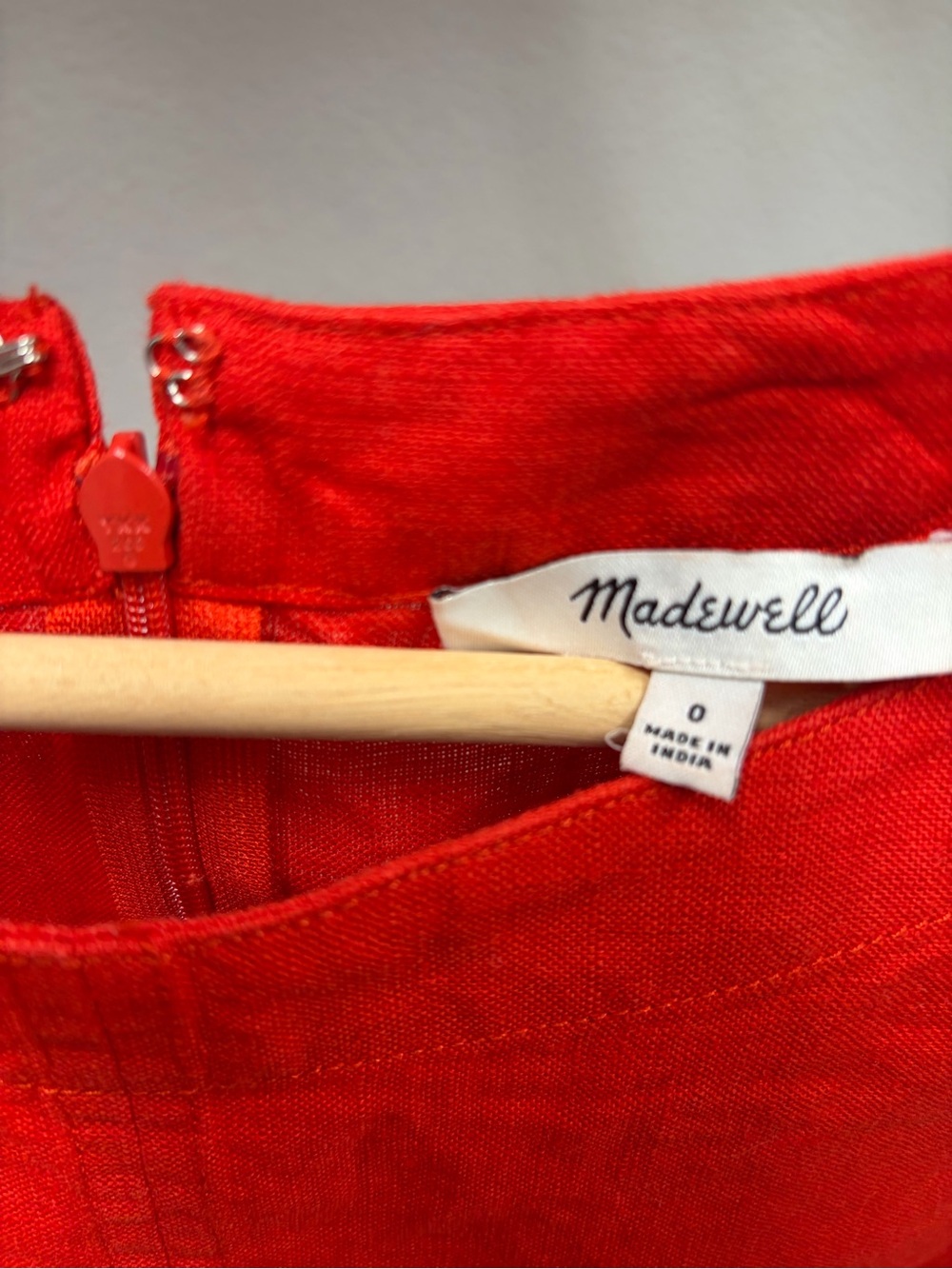 Madewell Red Sleeveless Peplum Tank - Picture 4 of 6